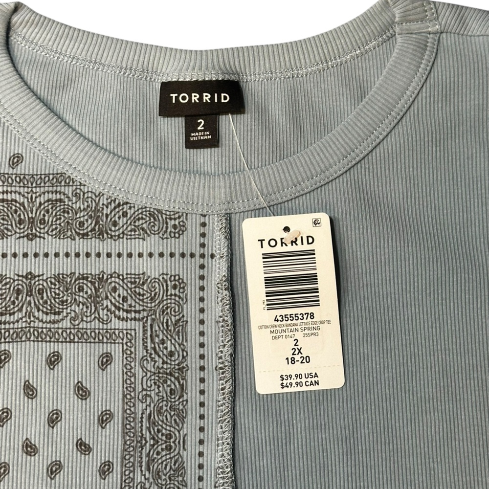 Torrid Bandana Tee NWT - Picture 4 of 5
